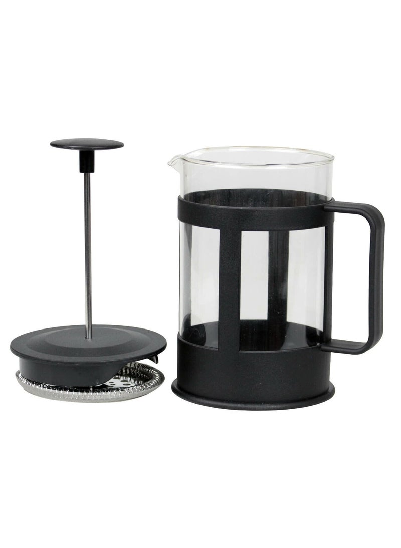 DubaiGallery French Press Coffee and Tea Maker, Borosilicate Glass Coffee Press, Stainless Steel Filter, Durable and Heat Resistant, Black - Image 4