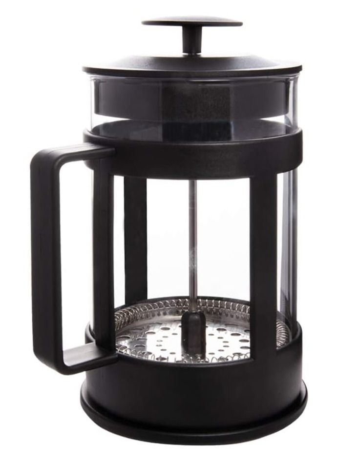 DubaiGallery French Press Coffee and Tea Maker, Borosilicate Glass Coffee Press, Stainless Steel Filter, Durable and Heat Resistant, Black - Image 3
