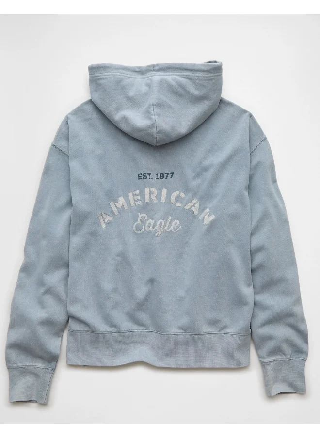 American Eagle AE Logo Graphic Pullover Hoodie