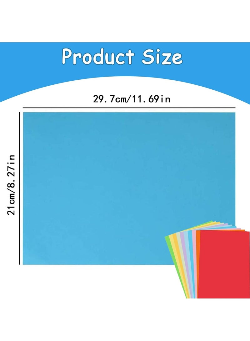 Oasisgalore 100 Sheets A4 Coloured Art Paper for Decorating Drawing Folding DIY Arts and Crafts - Image 2
