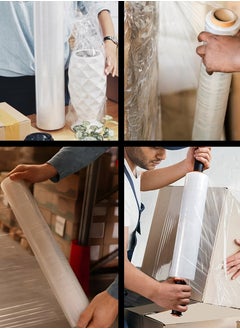 Toshionics Heavy Duty Clear Stretch Film Wrap – 3Kg Roll with 300g Core | Industrial Strength Plastic Wrap for Pallets, Cargo & Home Packing  - Image 3