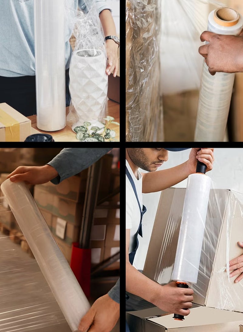 Toshionics Heavy Duty Clear Stretch Film Wrap – 3Kg Roll with 300g Core | Industrial Strength Plastic Wrap for Pallets, Cargo & Home Packing - Image 3