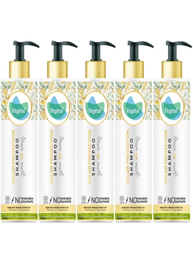 Vegetal Color Protection Shampoo with UV Filter, Paraben-Free 200 gm Pack of 5 - Image 1