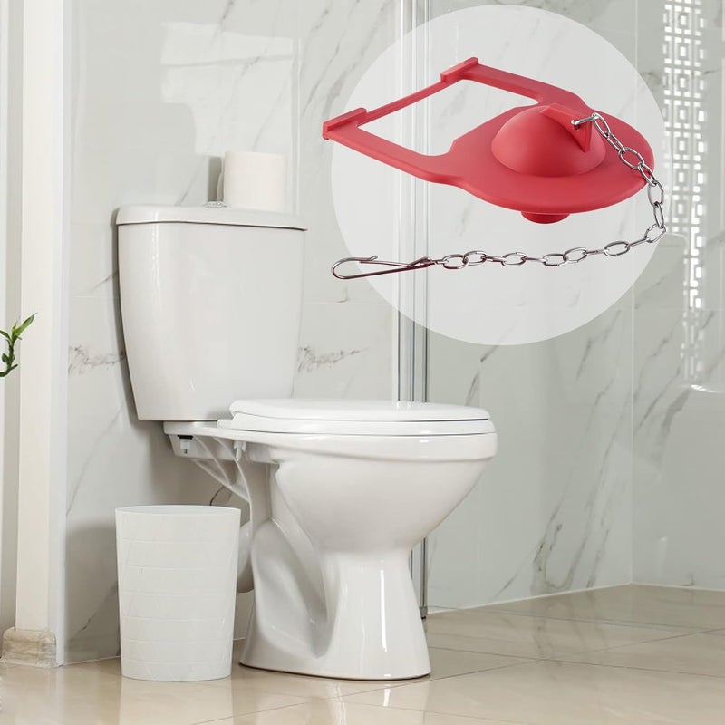 Hibbent 2 Inch Toilet Flapper Replacement Compatible with Kohler Hinge-style parts 84995 and 1000490 Toilet Flapper, High Performance with Stainless Chain, Easy to Install - Image 4
