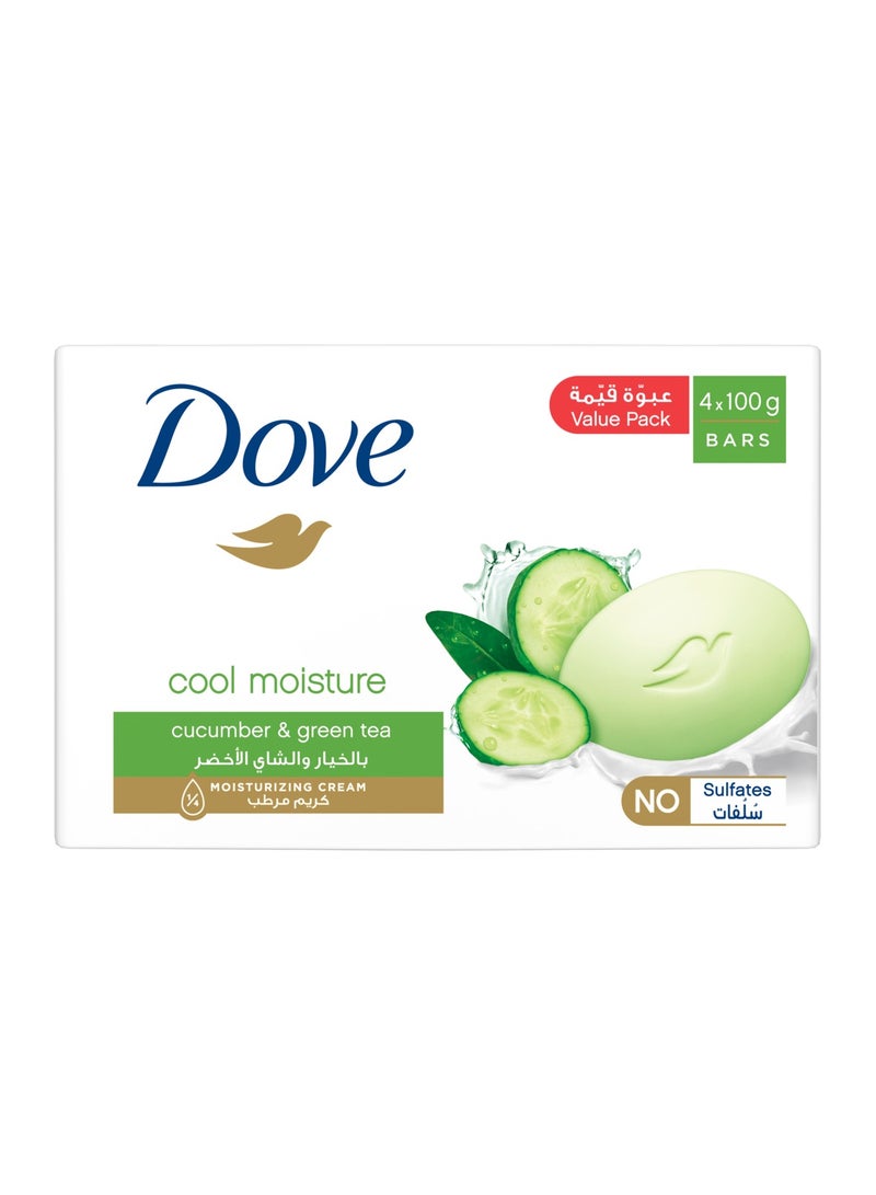 Dove Cool Moisture Beauty Cream Soap Bar Cucumber And Green Tea - Image 1