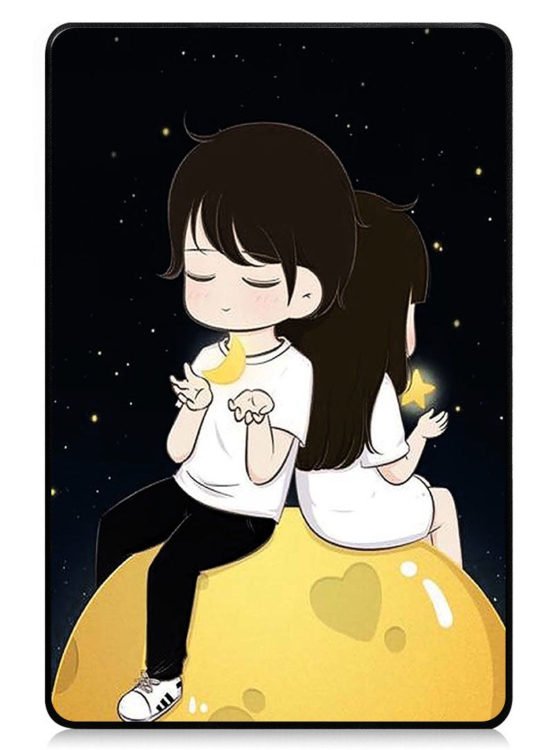Theodor Protective Flip Case For Xiaomi Pad 7 & Xiaomi Pad 7 Pro With Trifold Stand Auto Wake Sleep Shockproof Cover - Coouple Holding Moon & stars - Image 1