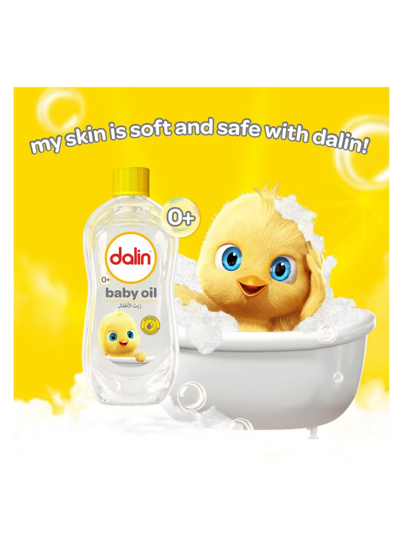 Dalin 5 pieces Gift Set - Baby Shampoo and Body Wash, Baby Oil Baby Liquid Powder 
 Nappy Cream - Image 4