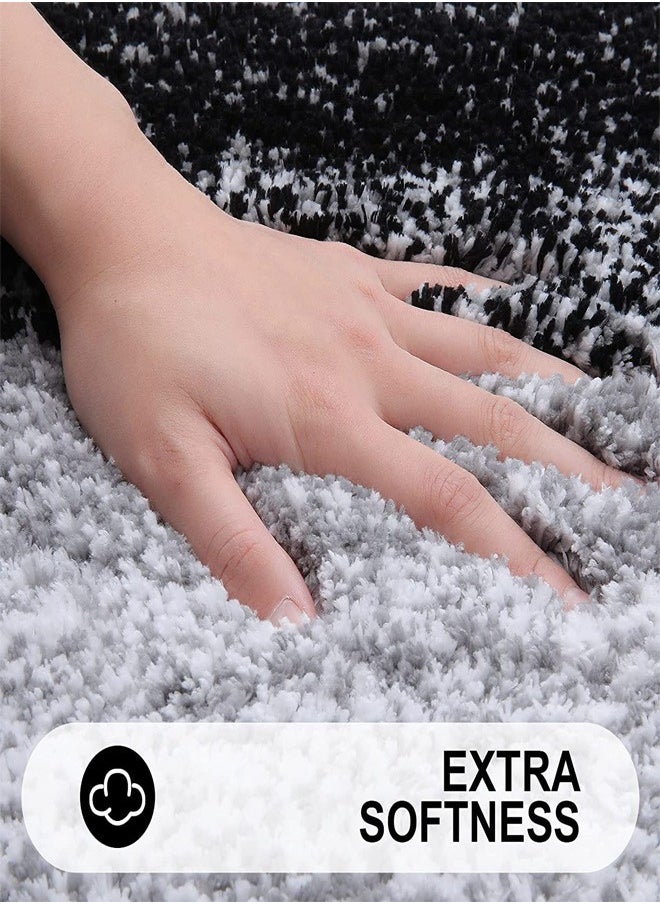 Ofrdncy Luxury Bathroom Rug Mat, Multiple sizes, Extra Soft and Absorbent Microfiber Bath Rugs, Non-Slip Plush  Bath Carpet, Machine Wash Dry(Black)  - Image 2