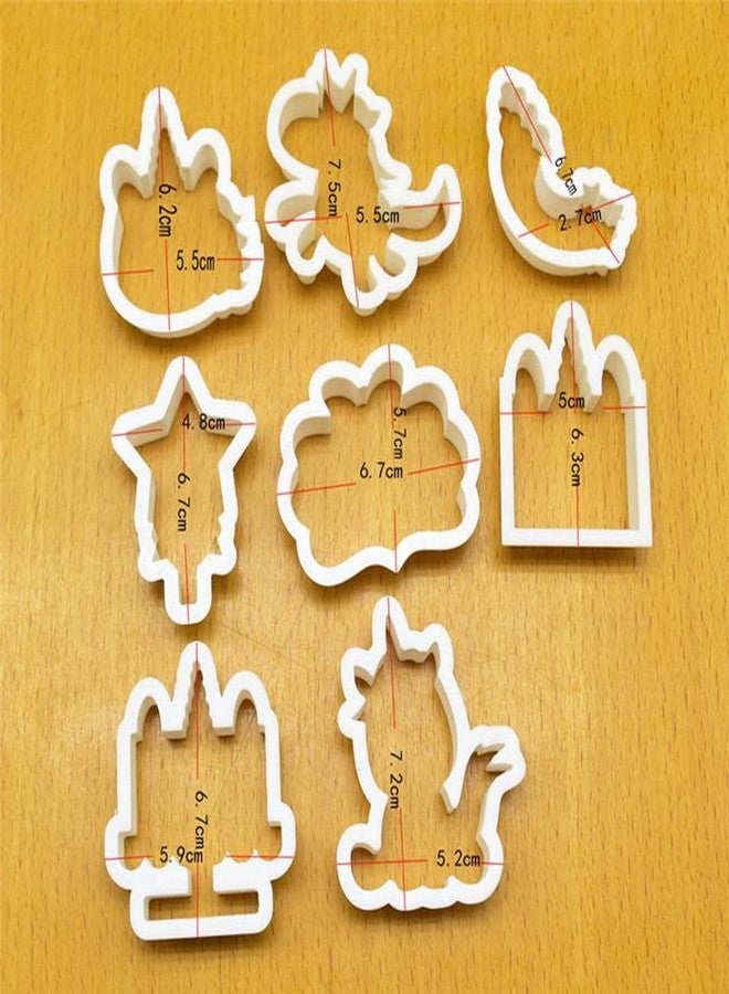 BAKERS 4U 8Pcs Unicorn Multi Cake Cutter - Image 4