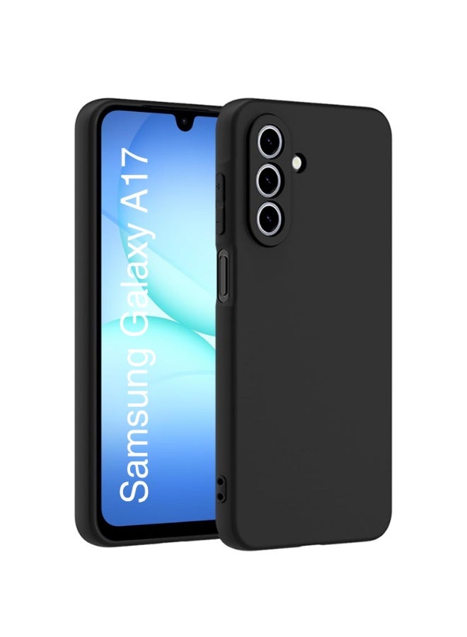 Betcolyn for Samsung Galaxy A17 Case, Slim Matte Finish Protective Shell, Anti-Fingerprint & Anti-Scratch, Precise Camera Hole Protection, Sweat-proof Ultra-Thin Lightweight Back Cover - Black