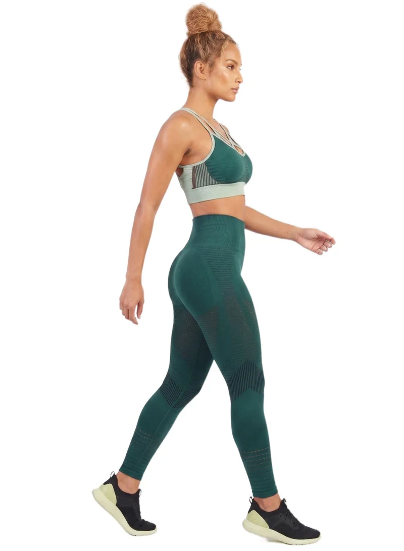 Thugfit emerald green SpinFit High Waist Hollow Leggings - Green for Women | Best Price UAE