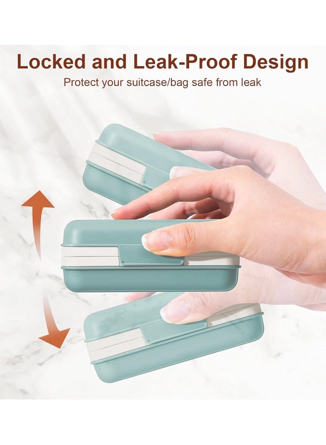 Portable Leakproof Soap Case With Lid Blue For Travel Gym - Image 3