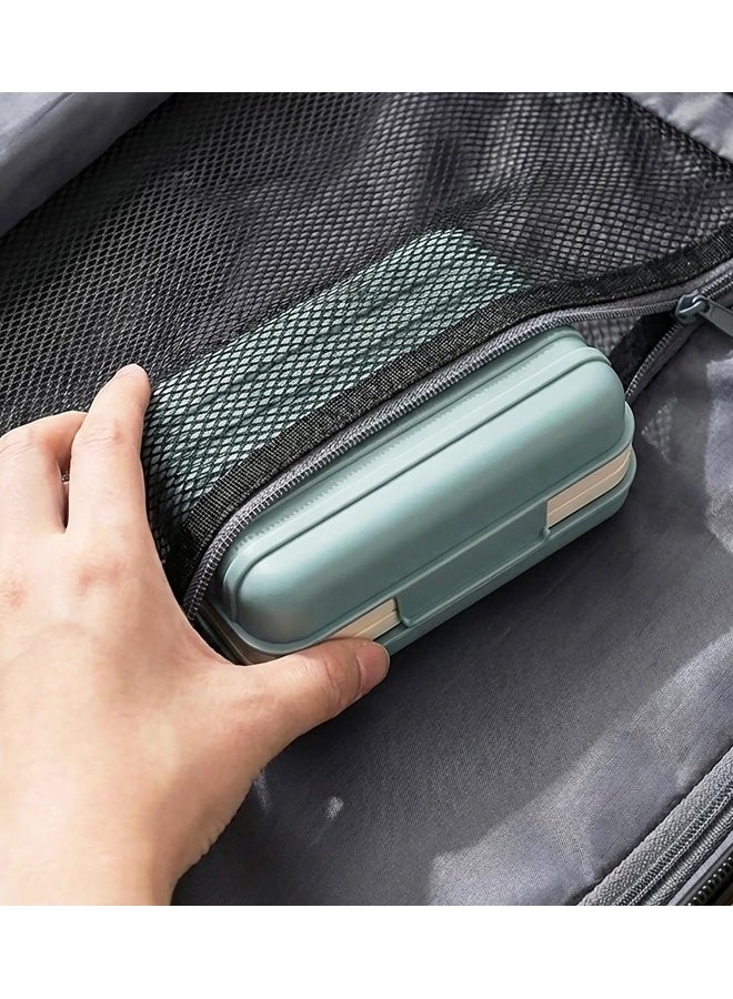 Portable Leakproof Soap Case With Lid Blue For Travel Gym - Image 5