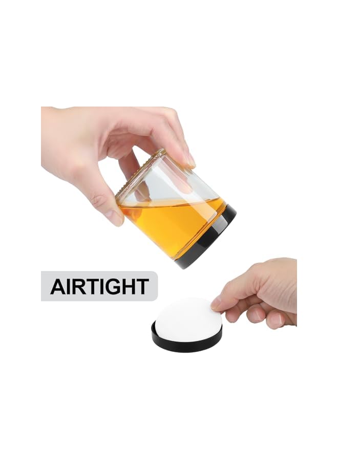 The Bros 12Pack 8oz Glass Jars with Plastic & Metal Lids – Clear Round Empty Jars for Candles, Food Storage, Honey, Candy, DIY Crafts, Airtight Mason Jars for Canning & Kitchen Use - Image 4