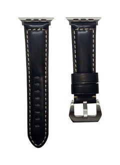 Genuine Leather Series Watch Band For Apple Watch Black