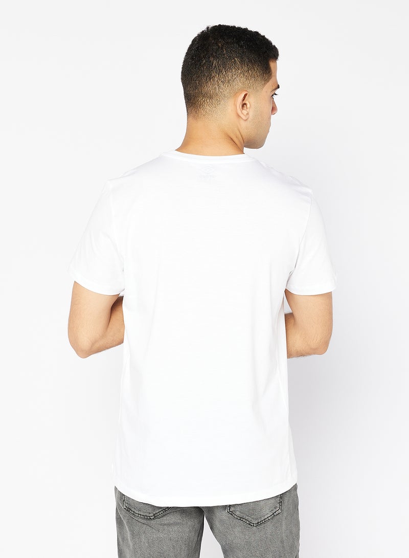 umbro One Colour Print Rounded Neck T-Shirt - Image 2