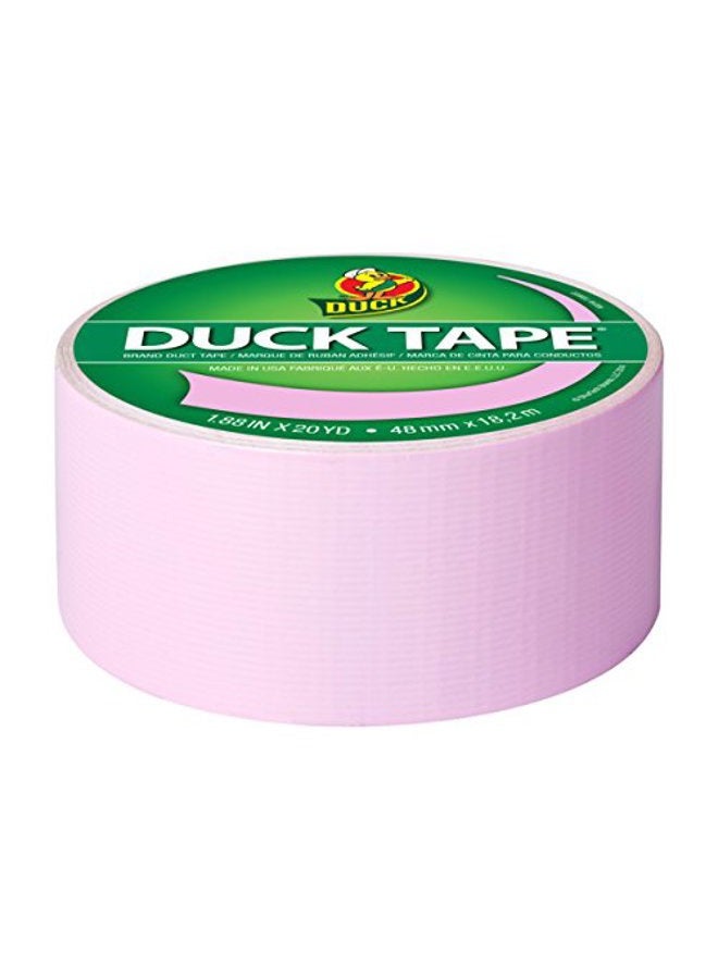 Duck شريط لاصق ملون 240976 من العلامة التجارية، وردي فاتح، 1.88 بوصة × 20 ياردة، لفة واحدة - Image 2