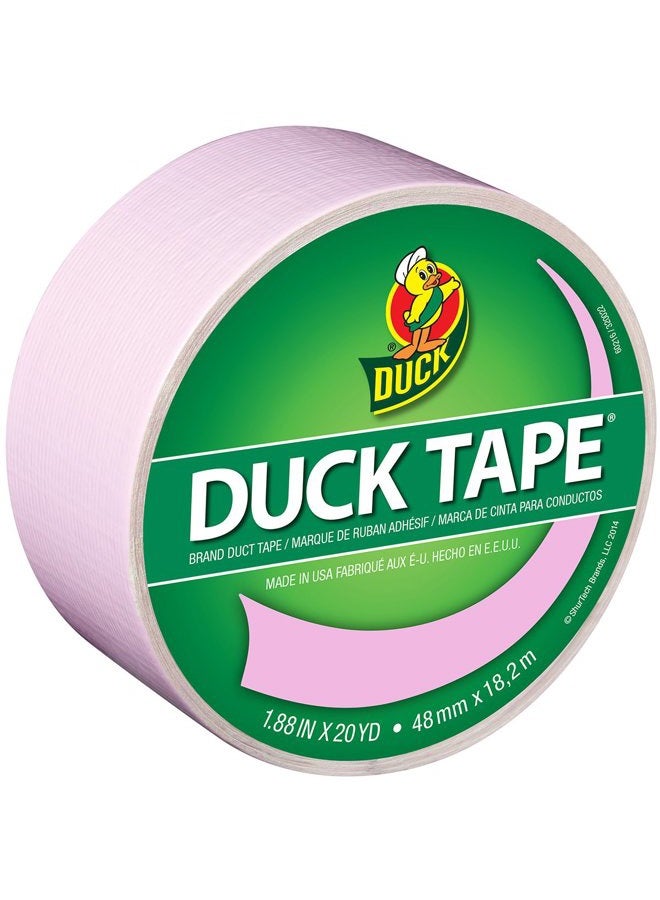 Duck شريط لاصق ملون 240976 من العلامة التجارية، وردي فاتح، 1.88 بوصة × 20 ياردة، لفة واحدة - Image 1