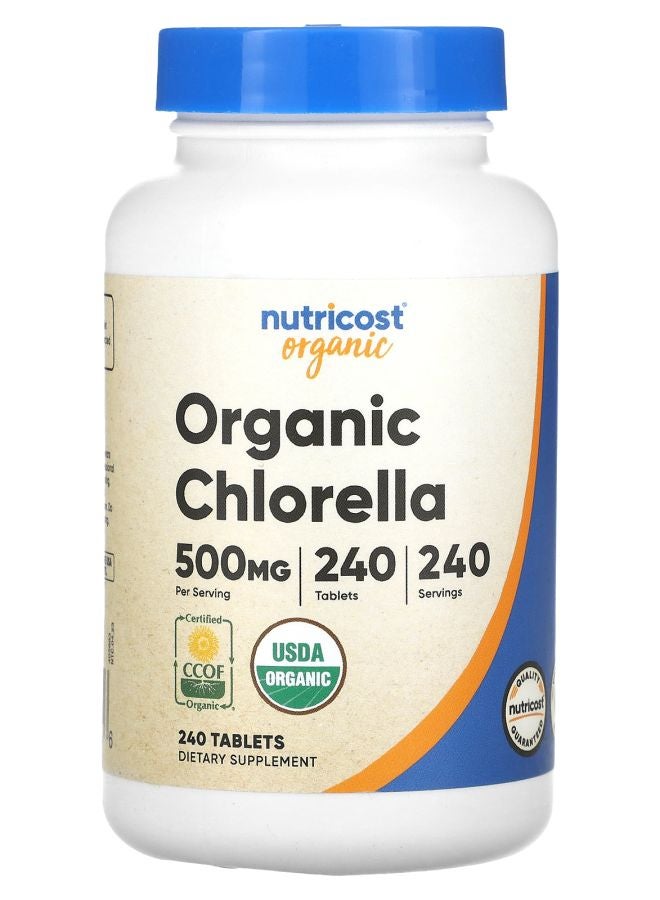 Nutricost Organic Chlorella 500 mg 240 Tablets