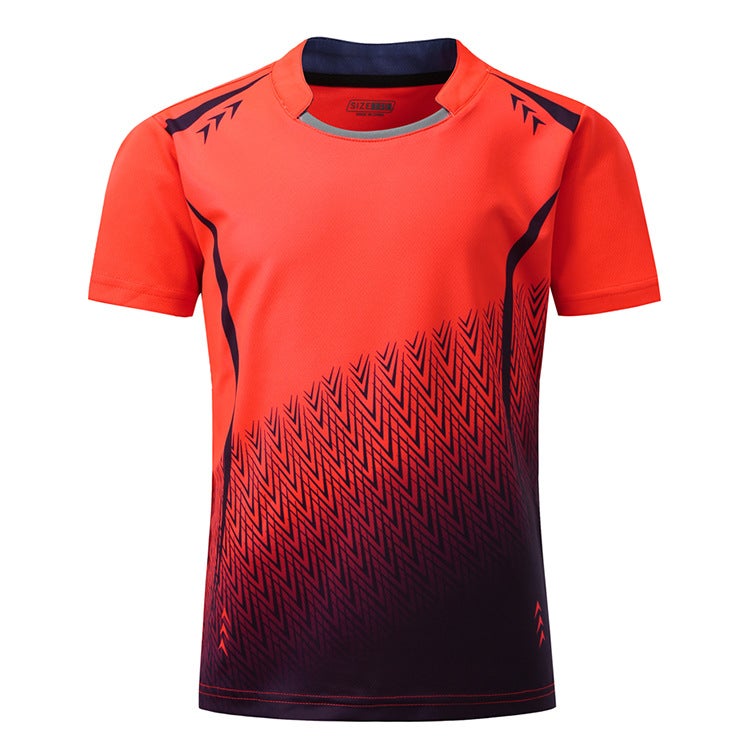 Generic Breathable Badminton Tee Quick-Dry Kids Adults Powder orange (single coat, without pants)
