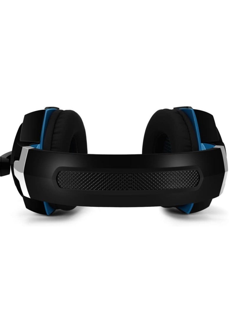 G2000 Gaming Headphone Headset Stereo Bass Over-ear Headband Mic PC Blue - Image 4