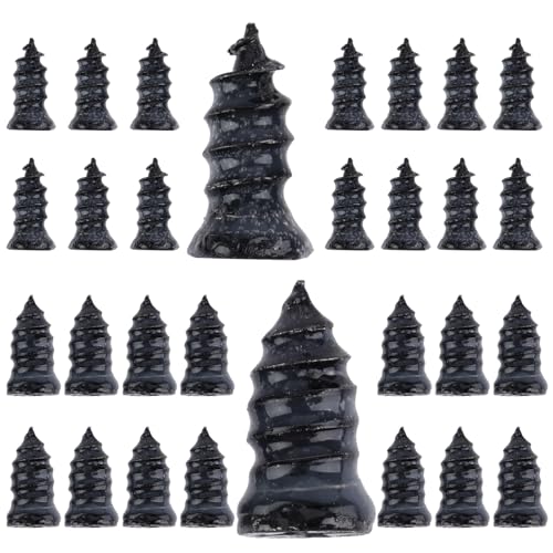 Opvixi 30 PCS Tire Repair Screws Vacuum Tire Plug Kit Spiral Rubber Nail Tire Plugs Screw Type Fast Tool Self Screw in Tire Plugs Tire Repair Kit for Car Truck Motorcycle Tire Puncture Repair - Image 1