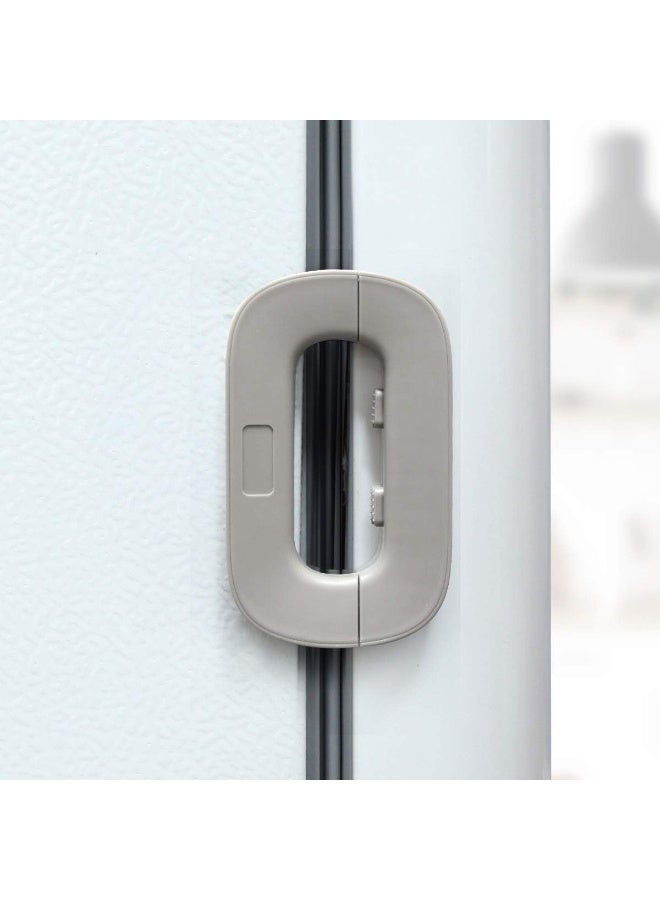 Home Refrigerator and Freezer Door Lock, Toddler Safety Lock Easy to Install and Use, 3M VHB Adhesive No Tools or Drilling Required (2 Pack) - Image 2