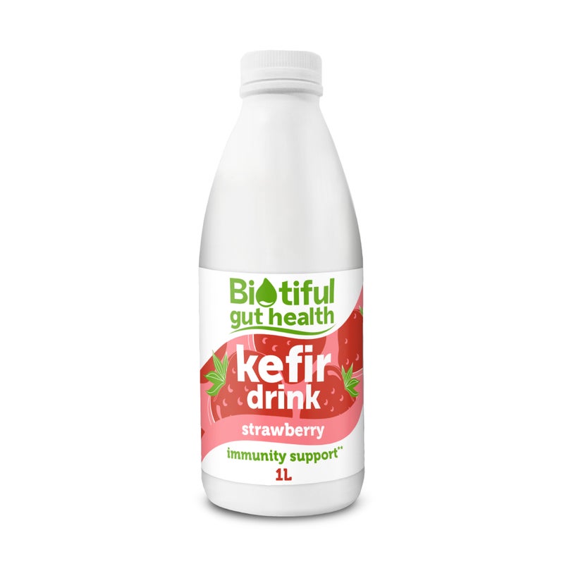 Biotiful Kefir, Strawberry - 1 Litre, UK - Image 2