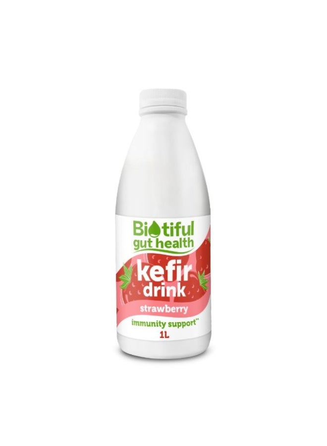 Biotiful Kefir, Strawberry - 1 Litre, UK - Image 1