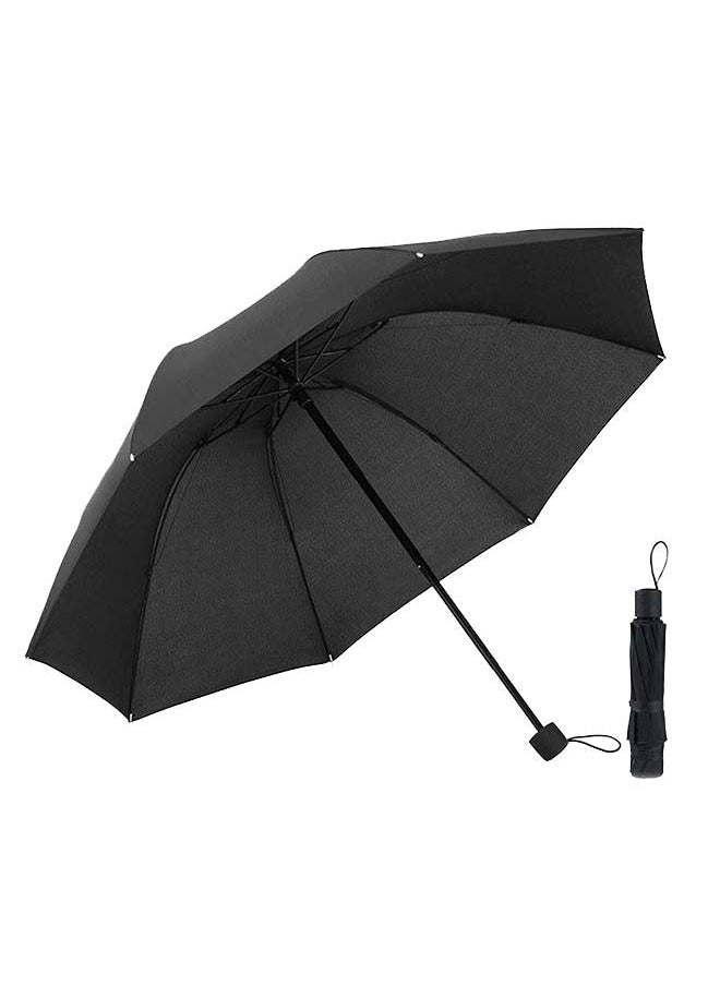 NIBEMINENT - Anti-Uv Umbrella Portable 8 Bones Umberella Black - Image 1