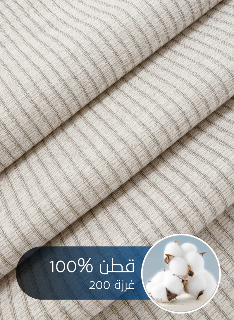 سيد المنسوجات المنزلية مفرش صيفي مفرد من قطن، يناسب سرير بحجم 120 × 200 سم، 5 قطع، 100% قطن 200 غرزة، مع الحشوة القابلة للنزع، سلسلة فيرونيكا