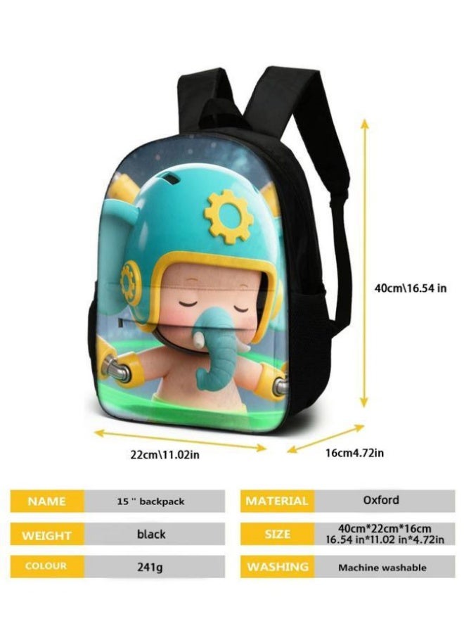 Bright Li Fire Unlock the new fashion of childish fun! Three-piece set of bags, cartoon elements for children and teenagers (students, children, friends' outings, mountain climbing, schooling, etc. can be used) - 66  - Image 5