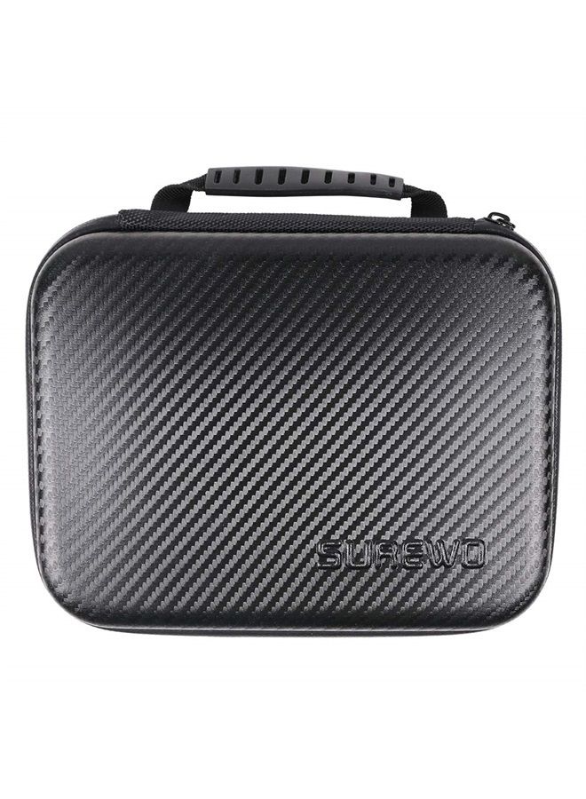 SUREWO Surface-Waterproof Carrying Case Compatible with GoPro Hero 11/10/9/8/7/(2018)/6/5 Black,DJI Osmo Action,AKASO/Campark/YI Action Camera and More (Medium) - Image 1