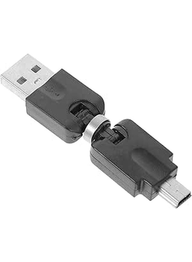 Rotating USB To Mini USB Adapter For Smartphones Tablets Computer Accessory - Image 1
