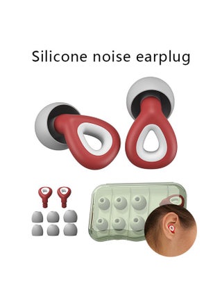 EarPlugs for Noise Cancelling Ear Protection EarPlugs for Sleep, Concerts, Work, Study, 6 Size Eartips with Small Box,Perfect -30dB Silicone Earplugs for Noise Reduction(color Wine) - pzsku/Z9CE95B5837209AEE2E04Z/45/_/1722072809/5efc2317-89cf-4c0b-a6db-e7a31e739d6d