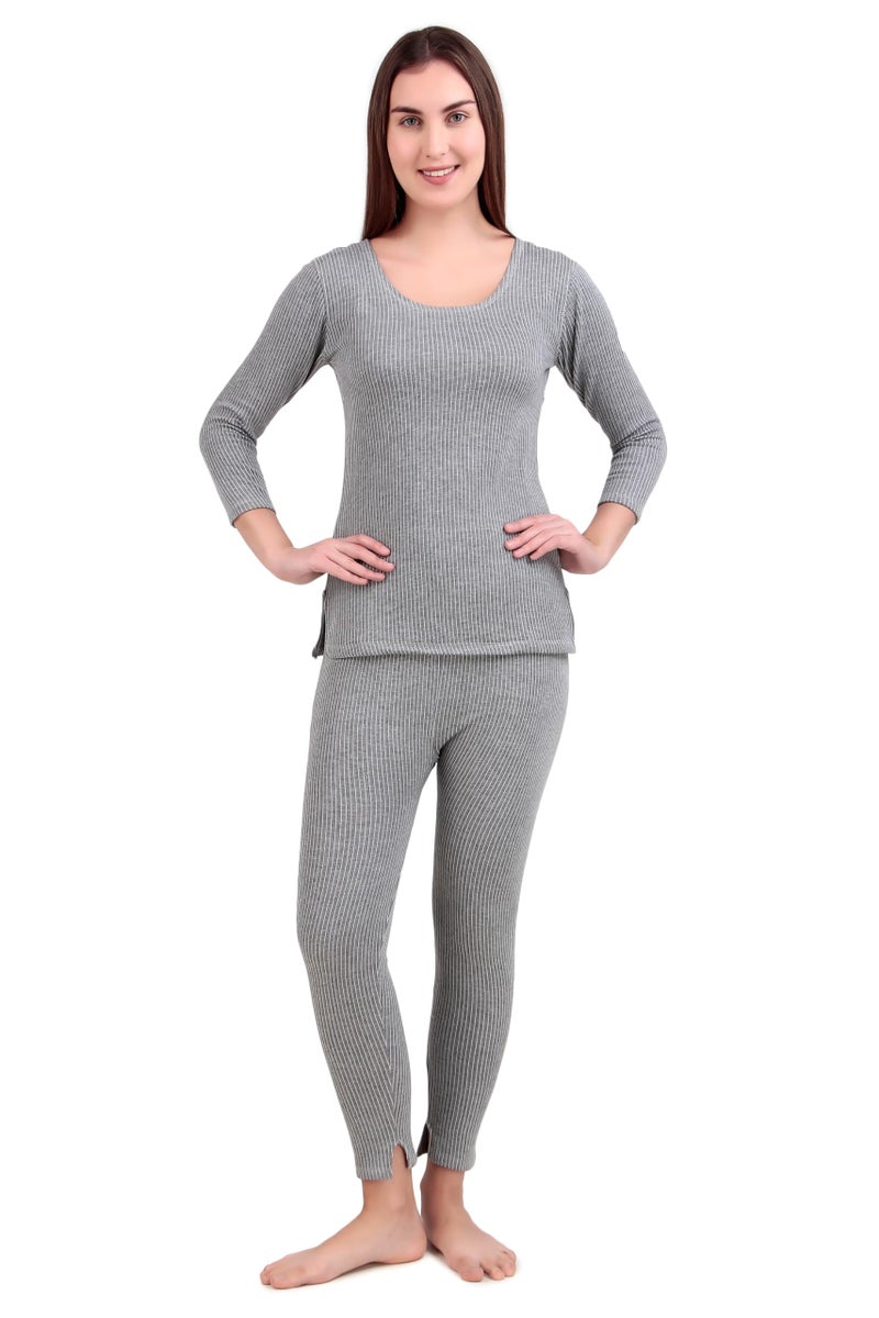 HAP Women's Thermal Set_FS_LG (Small) Light Grey_S - Image 1