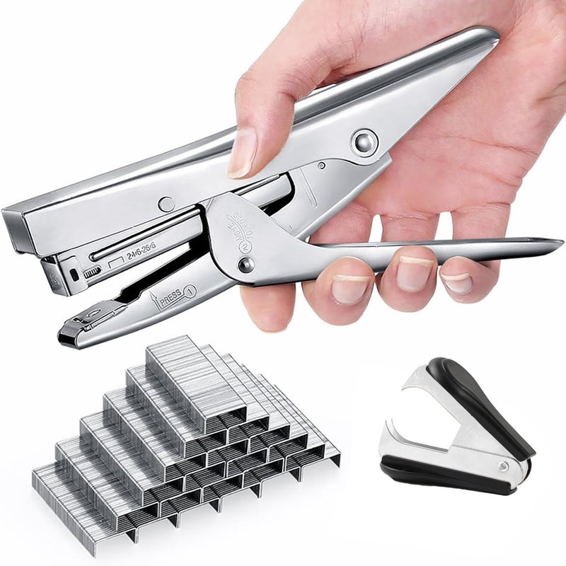 Lanhope Stapler Heavy Duty with 1000 Staples and Staples Remover Set 20 Sheets Desktop Office Work Student Teacher Large Capacity No Jam Professional Standard 24/6 Metal - Image 1