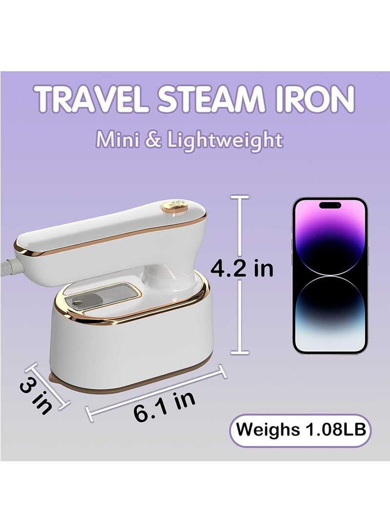 Topyich Garment Steamer -  Fast Heat-Up Iron Steamer for Clothes,High-Power Portable Iron, Small Size Travel Steamer Iron, College Dorm Home Essentials - Image 2