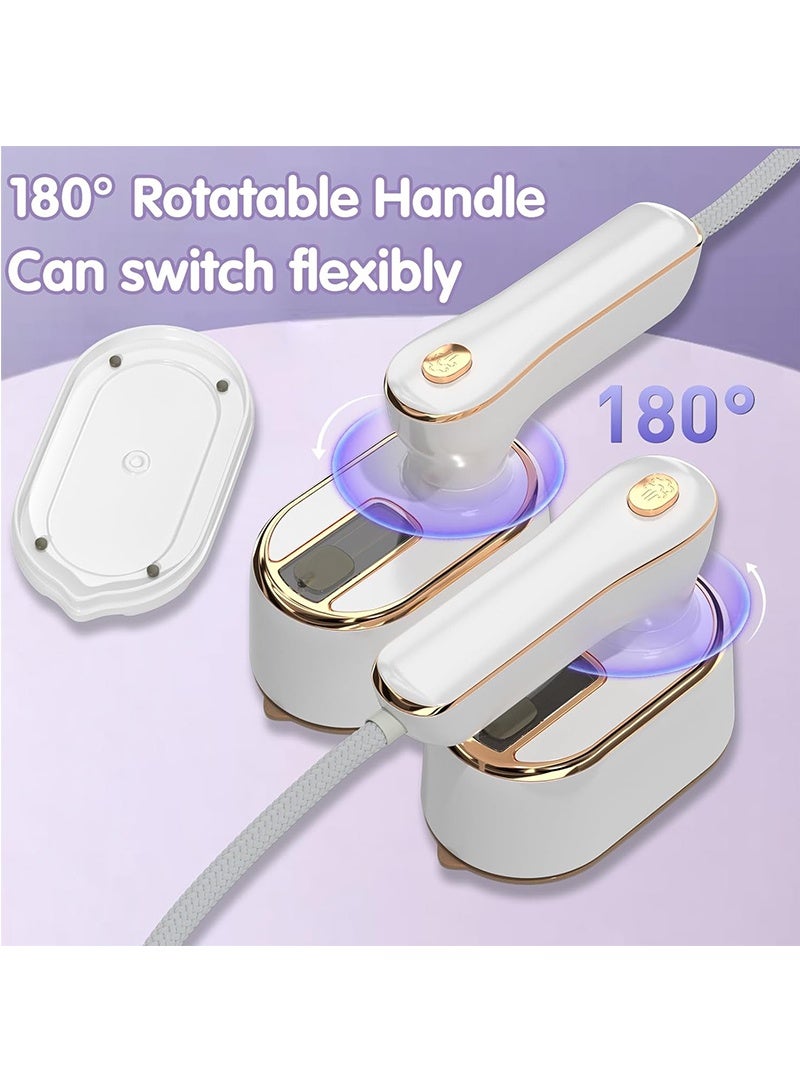 Topyich Garment Steamer -  Fast Heat-Up Iron Steamer for Clothes,High-Power Portable Iron, Small Size Travel Steamer Iron, College Dorm Home Essentials - Image 3