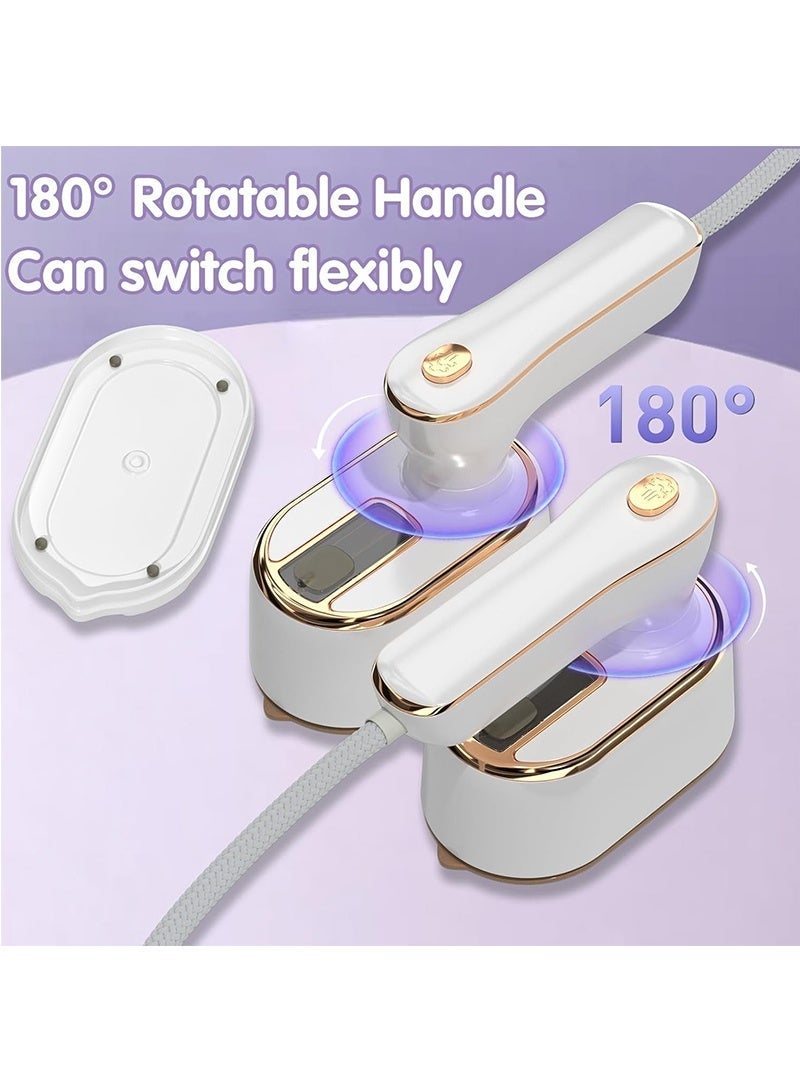 Topyich Garment Steamer -  Fast Heat-Up Iron Steamer for Clothes,High-Power Portable Iron, Small Size Travel Steamer Iron, College Dorm Home Essentials - Image 3