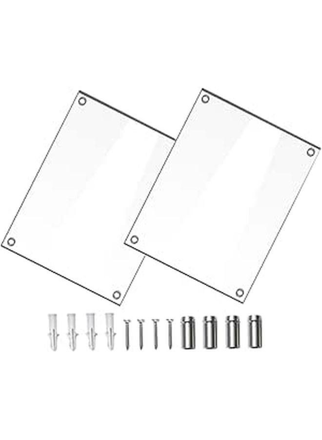 Small Clear Acrylic Photo Frame Wall Hanging Picture Holder For Living Room Decor - Image 1