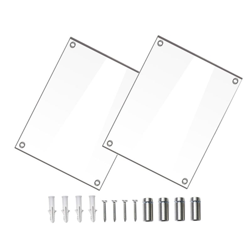 Small Clear Acrylic Photo Frame Wall Hanging Picture Holder For Living Room Decor - Image 2
