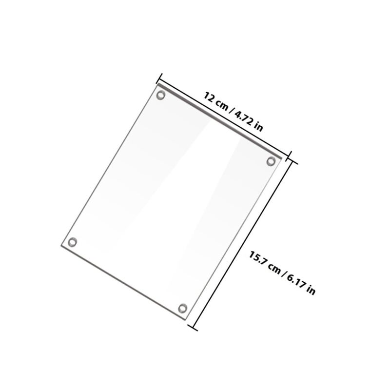 Small Clear Acrylic Photo Frame Wall Hanging Picture Holder For Living Room Decor - Image 3