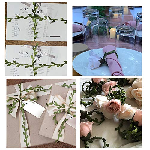 David accessories Olive Green Leaves Leaf Trim Ribbon -20 Yards - for DIY Craft Party Wedding Home Decoration (Olive Green) - Image 5
