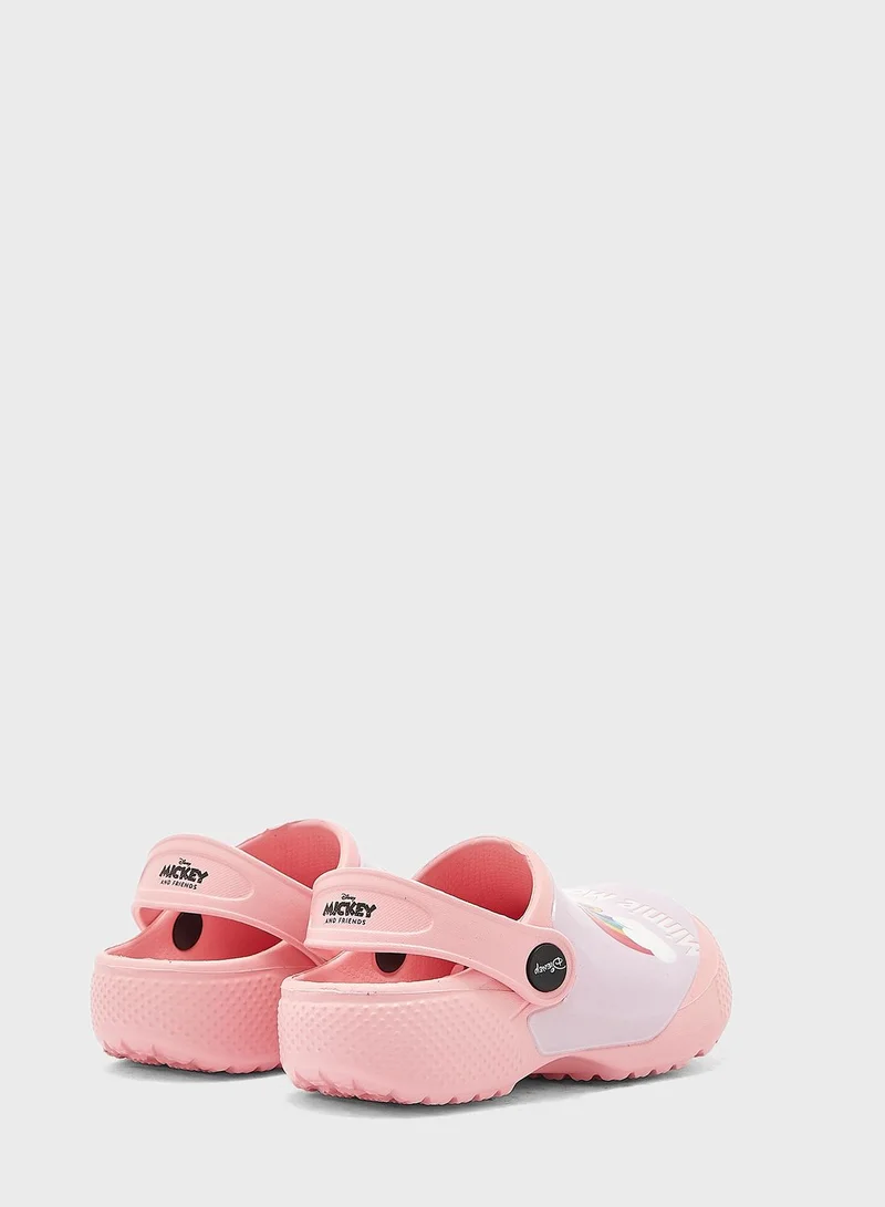 Disney Kids Minnie Mouse  Lenticular Clog Sandal