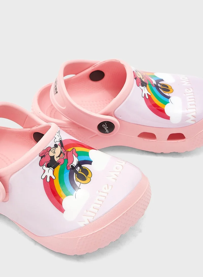 Disney Kids Minnie Mouse  Lenticular Clog Sandal