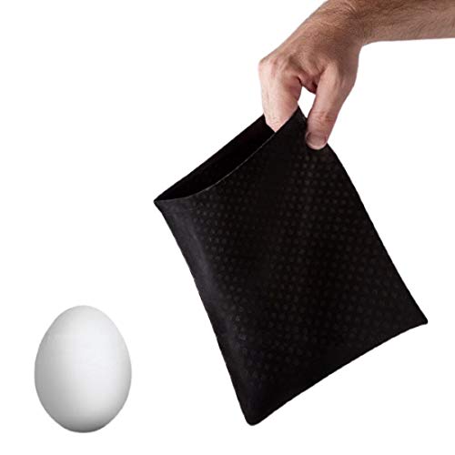 MilesMagic Magicians Malini Eggs Bag with Egg Egg Vanishing Gimmick Visual Illusion Routines for Real Close Up Street or Stage Mentalism Magic Tricks - Image 1