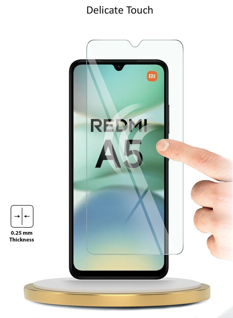 دبليو تيك واقي شاشة من الزجاج المقوى Xiaomi Redmi A5 4G 2025 WTech Premium Series 9H 2.5D - شفاف - Image 4