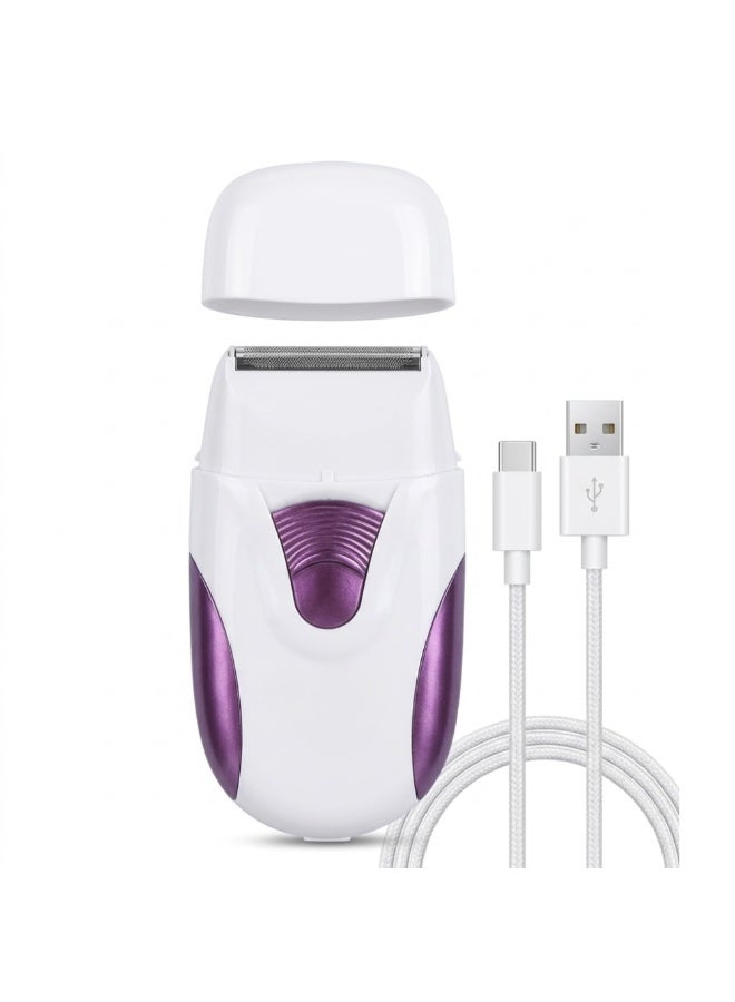 Rechargeable Lady Shaver Razor for Women Epilator, Women's Shaver Cordless Legs and underarms, Safety Blade