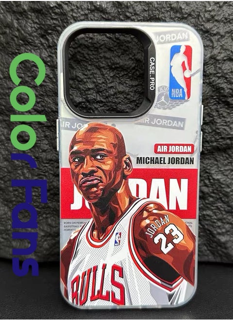 Case for iPhone 15 Pro with Michael Jordan Pattern Cover